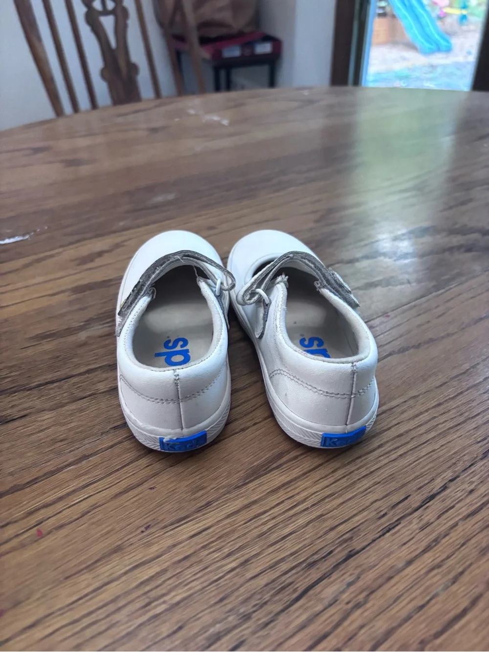Keds Girls White Mary Jane Strap Shoes